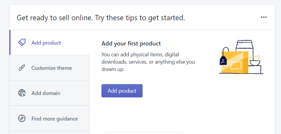 Add product on Shopify